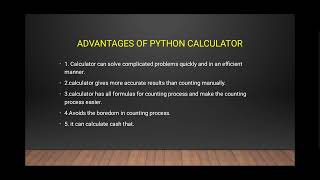 FE PBL II 21 22 Python Calculator