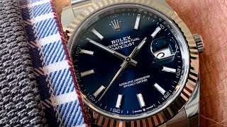 Rolex Datejust 41 Blue Fluted Oyster In 4K