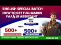 ENGLISH SPECIAL BATCH FOR FAA//HR ASSISTANT//NT//FOREST//JKSSB// TUSHAR SIR // J&K QUALITY CONTENT /