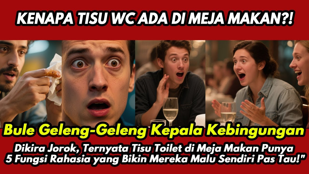 BULE SYOK! Dikira Jorok, Tisu Toilet di Warung Punya 5 Fungsi Rahasia yang Bikin Malu!