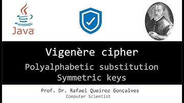 Vigenère cipher - Symmetric keys example