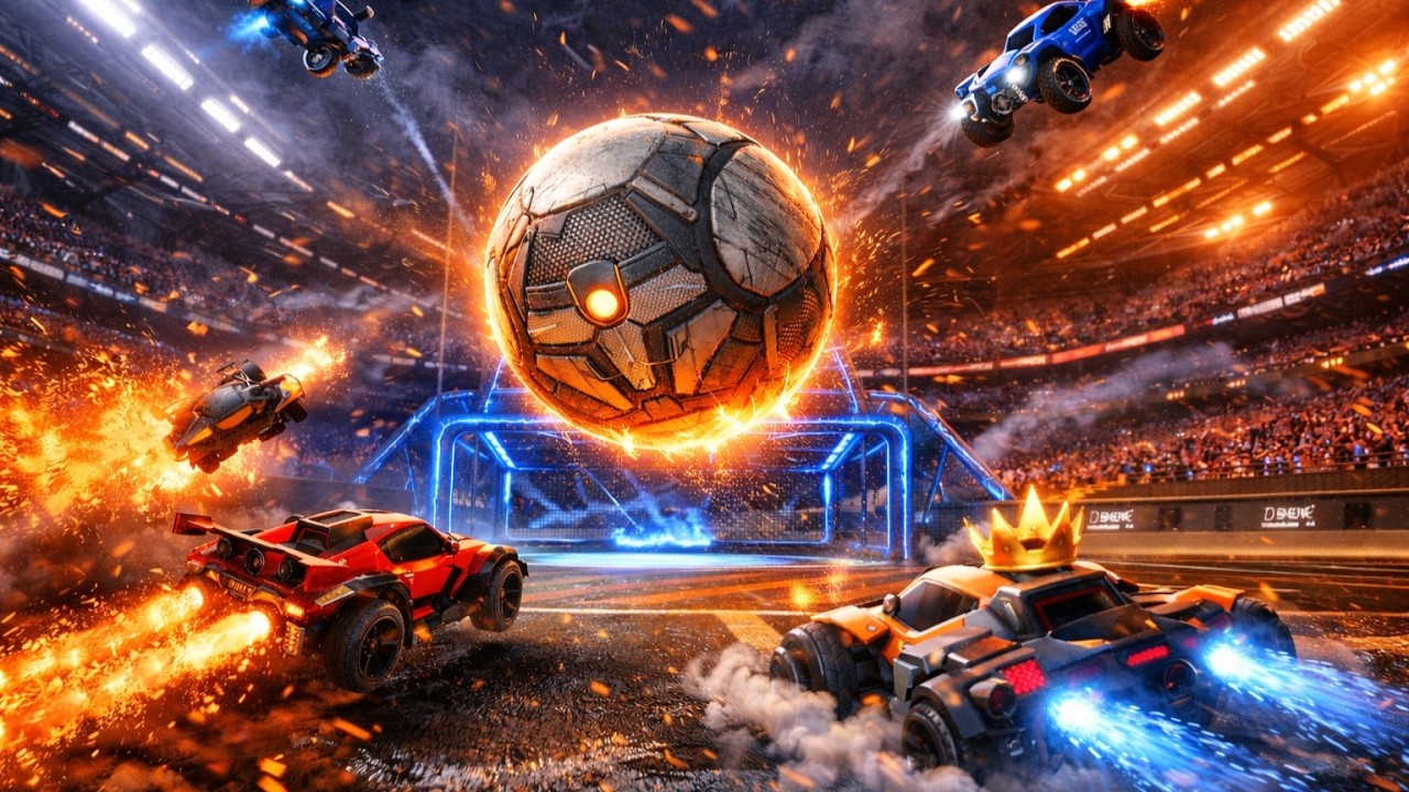 روكيت ليق مود الكورة الطائرة (  مجنون 🔥 )