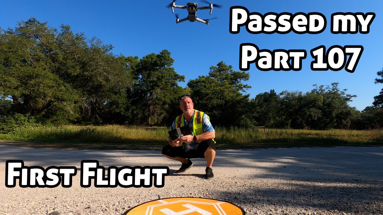 Passed the FAA Part 107 - first flight as a commercial drone pilot ...