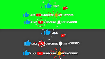 FREE 3D Subscribe, Like + Bell Icon Animation Green Screen + After Effects  Template