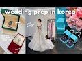 Wedding prep in seoul  venue tour wedding dress fitting cartierrolex korean wedding traditions