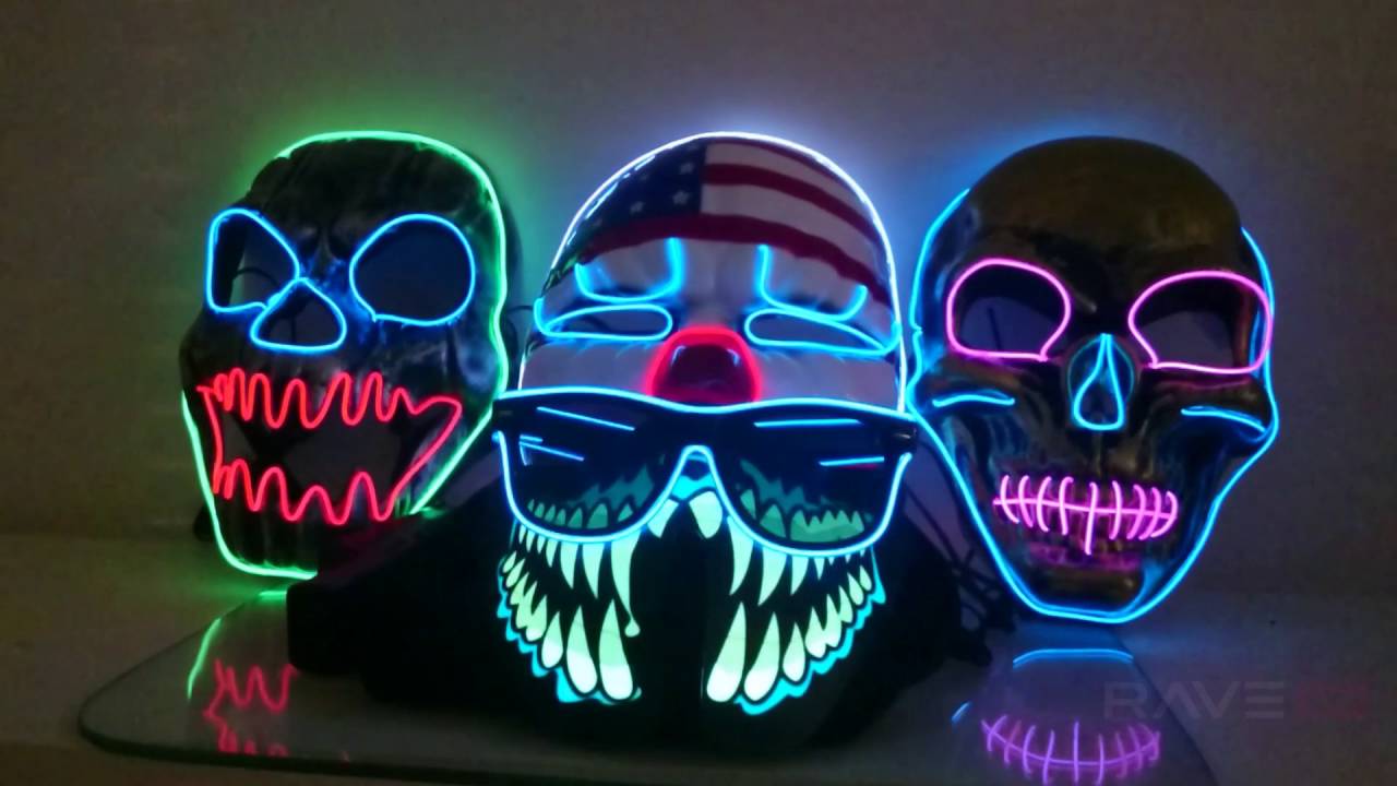 RAVE MASK - SOUND ACTiVATED - YouTube