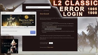 Resolvendo Erro de Login no Server de Lineage 2 Classic NA (Tutorial PT BR)