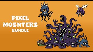 Pixel Monsters Bundle - 2D assets for games