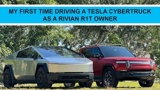 My First Time Driving A Tesla Cybertruck As A Rivian Owner