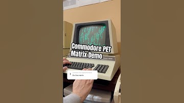 Commodore PET Matrix Demo by ​⁠​⁠@fuzzybad  #retrocomputing #programming
