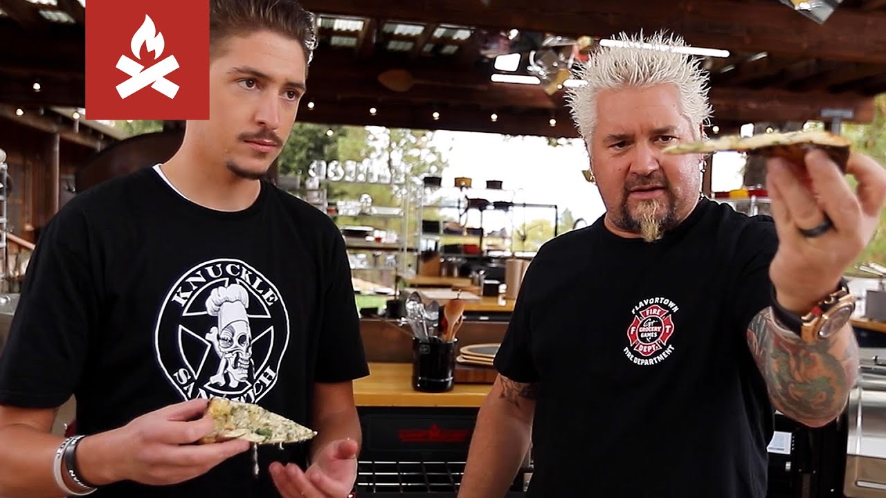 Guy Fieri Hosts A Pizza Throwdown With Antonia Lofaso, Christian Petroni, Aaron May, \U0026 Hunter Fieri