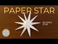 Decorate your festive home with this Christmas star | How to make a Paper Star Easy