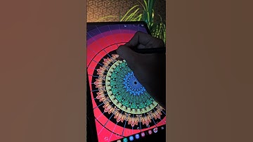 Satisfying Mandala drawing #shorts #drawingshorts #mandalaart #rainbowcolors #artvideo #digitalart