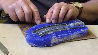 How to make a silicone rubber mould using a toy train track as a model. Prince August Hobby Casting.