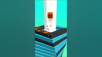 Roll with the dice.🎲🎲 STACK BALL Gameplay 015#walkthrough #gaming #shorts