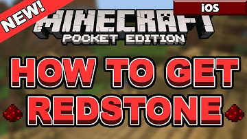 [0.12.0] HOW TO GET REDSTONE - MCPE (iOS)