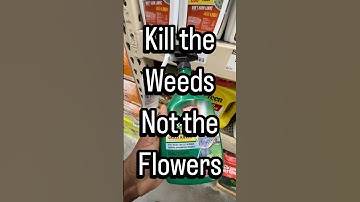 How to kill weeds in Flower bed without hurting the flowers.