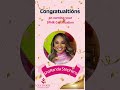 Congratulations ShaRanda!