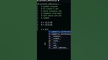 Python Program To Find Symmetric Difference Of Sets | Python Set | Tech Blooded | #Shorts