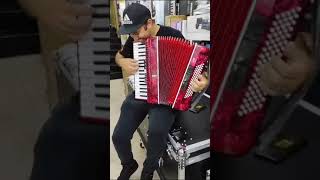 Acordeon Parrot 80 baixos em 3/5 de voz 7+3 registros - 80/37