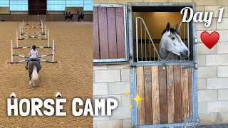 the BEST horse camp! | DAY 1 VLOG | travelling, packing & hacking✨