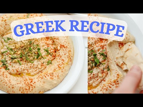 EASY Blender Hummus Authentic Greek Hummus