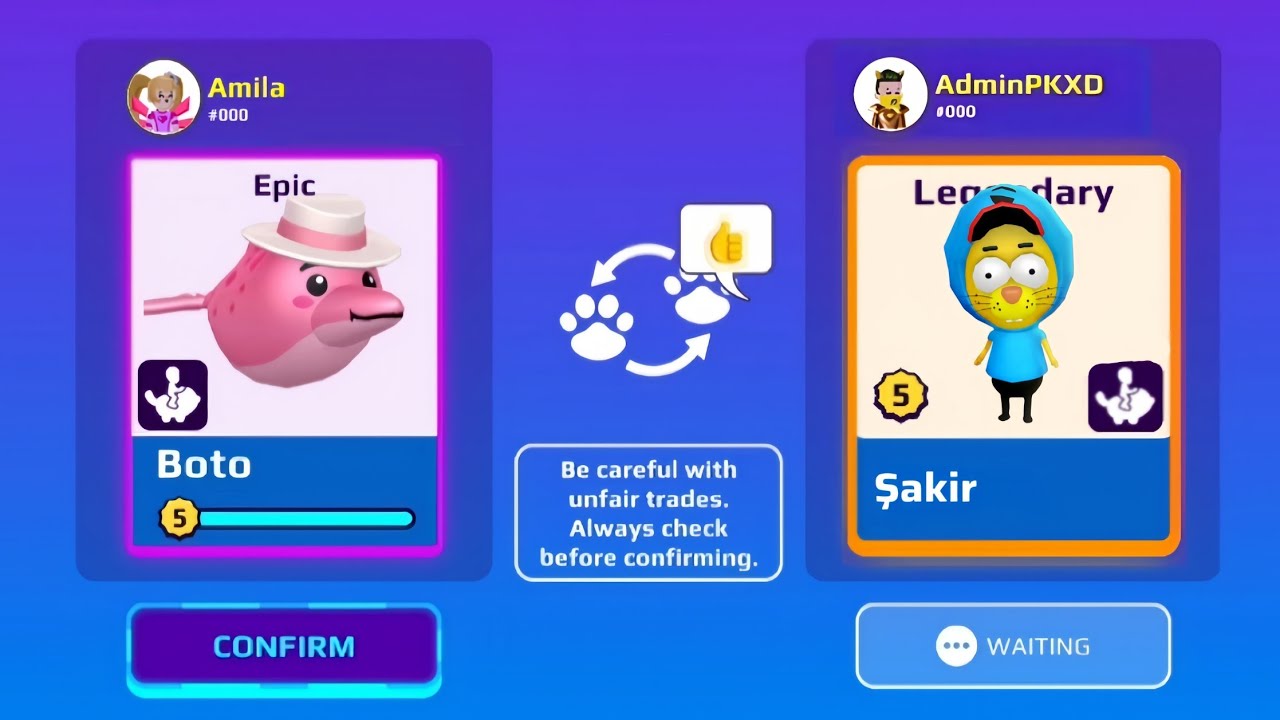 TRADING FUNNY MOMENTS 😂 IN PKXD || NEW UPDATE 