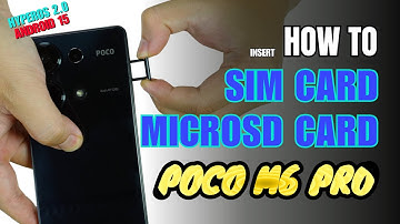 How to Install a SIM Card to XIaomi Poco M6 Pro