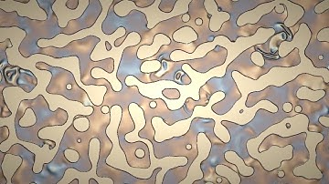 Droplets (5/6) in multiphase flow at high initial density on GPU (Compute Shader)
