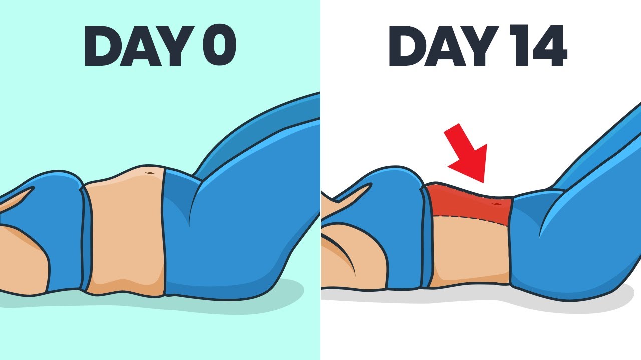 Lying Lazy Bed Exercises To Lose Belly Fat in 2 Weeks - Reduce Bloated  Stomach 