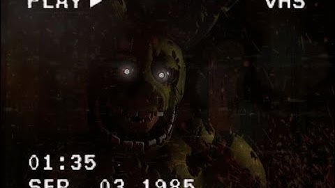 FNAF 3 - All springtrap positions in cameras locations