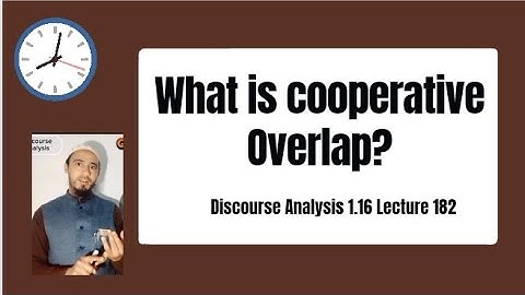 What is cooperative overlap? by Muhammad Alamgir