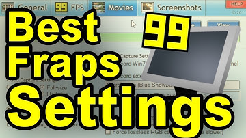 Best Fraps Settings For Gaming | ✔ No Lag!!! ✔ (Best Quality & Smooth Gaming) By SplixeD