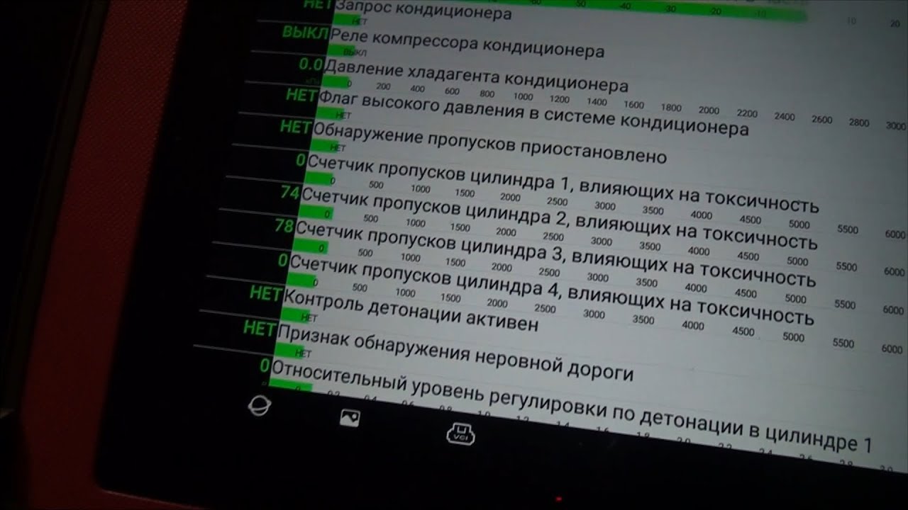 Пропуски воспламенения калина
