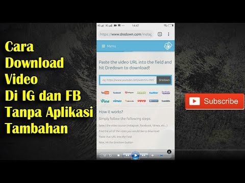 CARA DOWNLOAD VIDEO DI INSTAGRAM DAN FACEBOOK TANPA APLIKASI TAMBAHAN