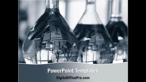 Laboratory Glassware PowerPoint Template Backgrounds - DigitalOfficePro #00935