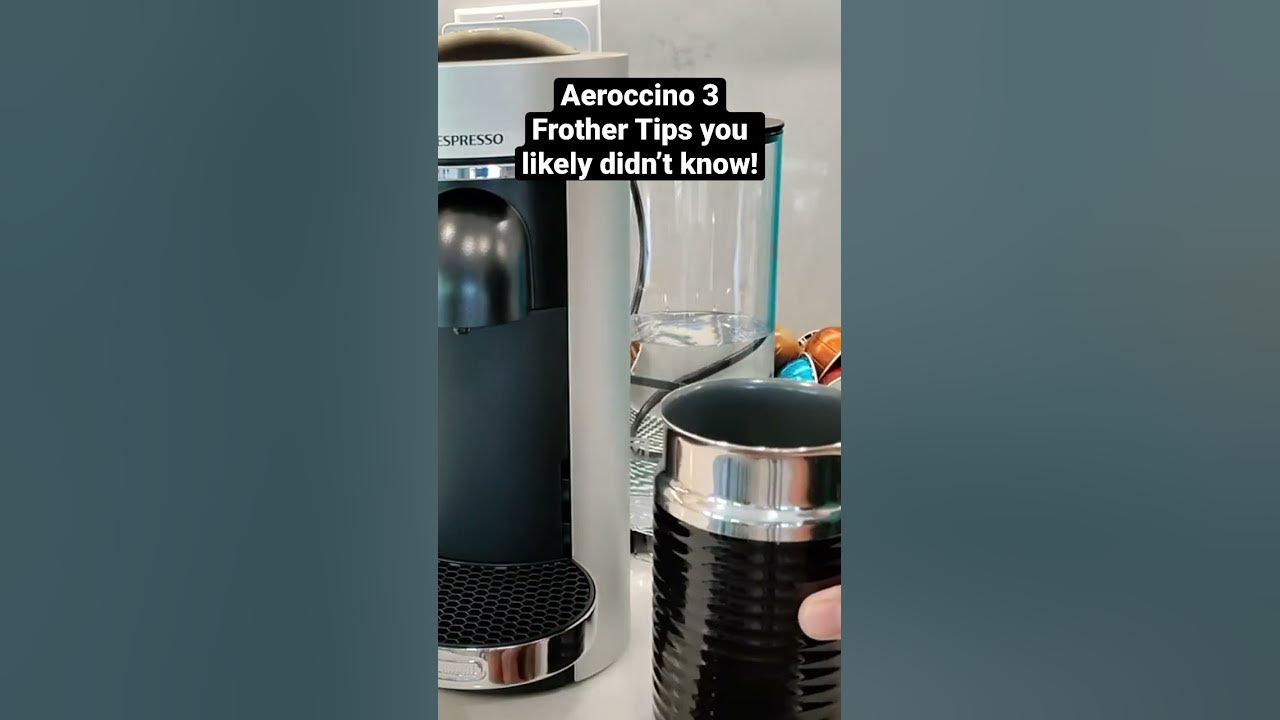 Nespresso Aeroccino 3 - Fast Milk Froth Preparation.