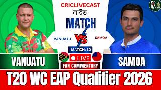 🔴Samoa vs Vanuatu, 10th T20 Match | SAM vs VUT | T20 WC EAP Qualifier 2026 -Live Score Updates screenshot 3