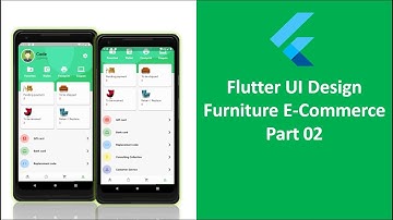 Flutter UI Design - Furniture E-Commerce Application part 2 -  Android - IOS
