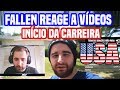 Fallen reage a vídeo emocionante do início da carreira nos EUA