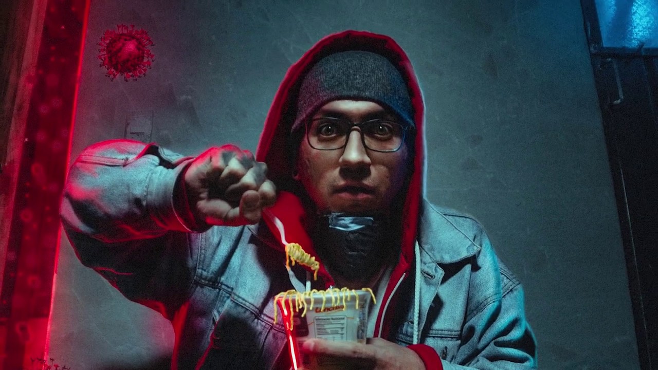 Death stalks in quarantine - behind Scenes (Photomanipulation)