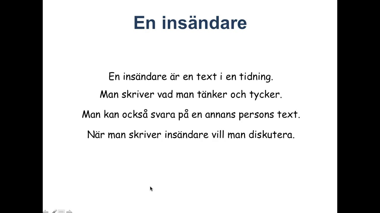 Insändare SFI Hanna Hägerland YouTube