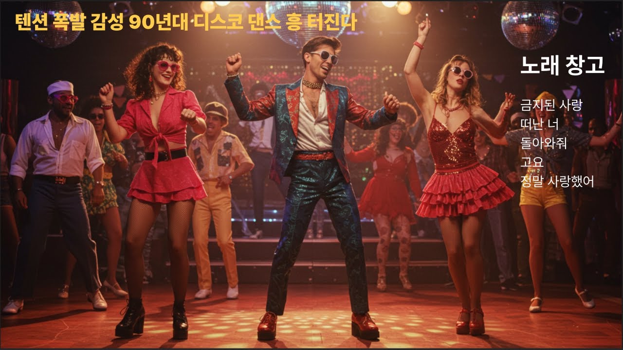 🎵  텐션 폭발  🎵 감성 90년대 디스코 댄스 흥 터진다  🎵 퇴근할때 듣기좋은 노래모음 졸릴때 듣는 디스코 댄스음악 🎵