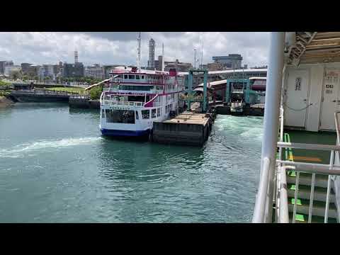 桜島フェリー　鹿児島港出港