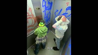 Thumbnail for Elevator teaches young troublemakers a lesson #shorts