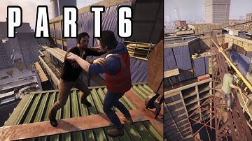 A WAY OUT - Part 6 - CONSTRUCTION CHASE - First Time Walkthrough Gameplay w/GoonHouse Gaming