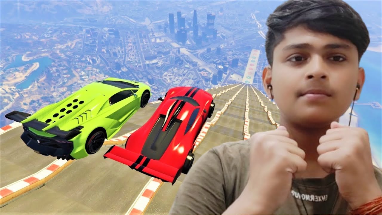 Suraj Rp Impossible Car Stunt Mega Ramp Challenge Like Gta 5 | Suraj Gamer - YouTube