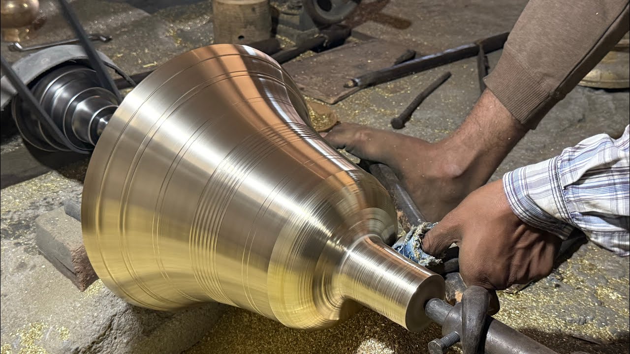 Temple Bells Making Industry | Temple Bell Making Process🔔|Brass Metal ...