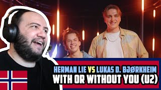 🇳🇴 Herman Lie vs Lukas D. Bjørkheim | With Or Without You (U2) The Voice Norway 2025 | T PAUL REACTS