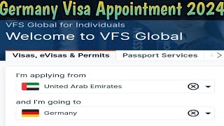 Germany Appointment | Germany Appointment From UAE | Schangen Visa |